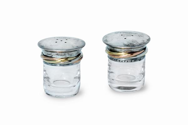 Cartier - Sale e Pepe firmati Cartier in argento
