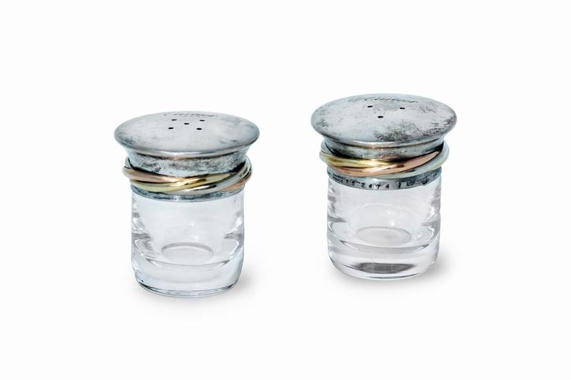 Sale e Pepe Firmati Cartier in Argento
