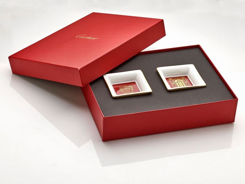 Set Posacenere Cartier con Scatola