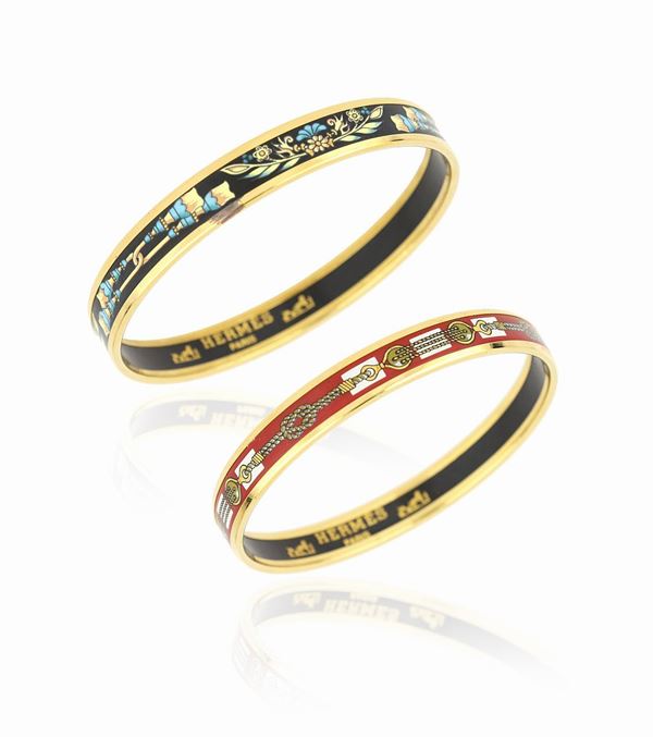 Lotto bracciali bangle Hermes