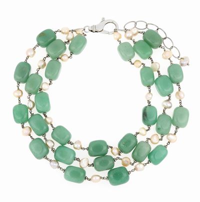 Collana in Argento con Gemme