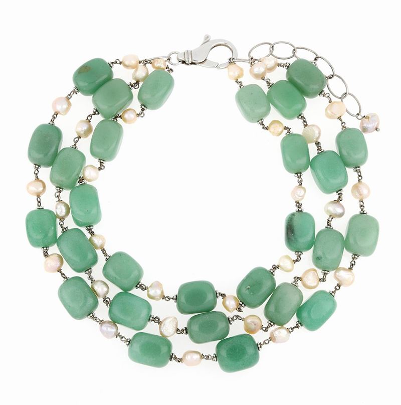 Collana in Argento con Gemme
