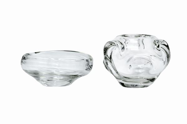 Lotto composto da vaso e svuotatashe