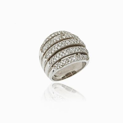 Anello in Oro Bianco e Diamanti