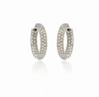 Orecchini in Oro Bianco e Diamanti