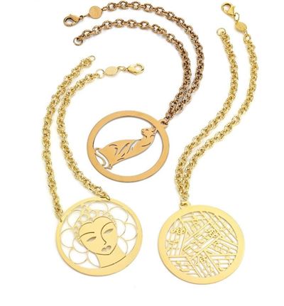 Lotto Composto da 3 Collier Firmati Laura Falcinelli Jewels