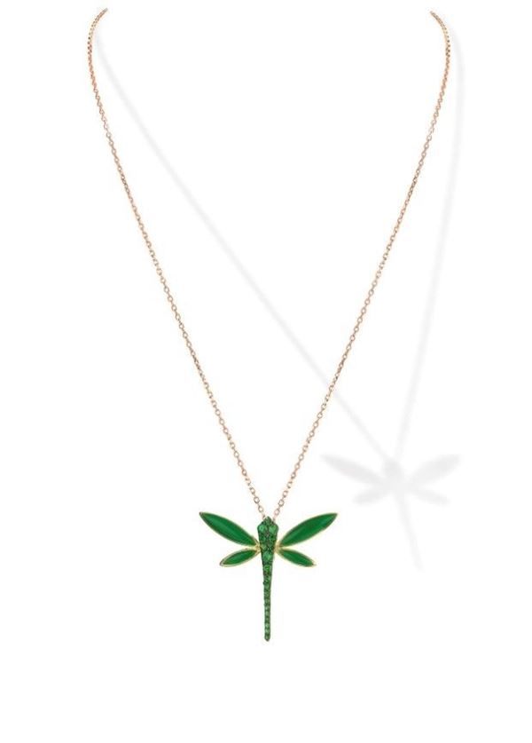 Collana Dragonfly firmata Anapsara   - Asta ASTA BENEFICA COVID-19 - Faraone Casa d'Aste
