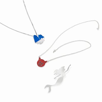 Lotto Composto da Collana Capri, Monorecchino la Sirenetta e Collana Diavoletto, Firmati Lucedeim...
