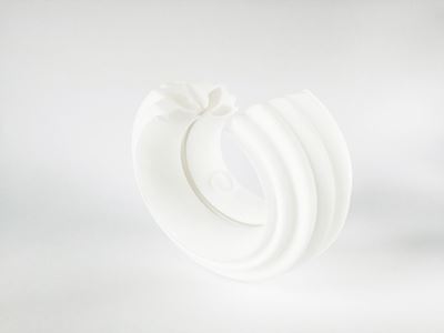 Bracciale Firmato Nobahar Design, Collezione la Rinascita del Loto, in Polvere di Nylon