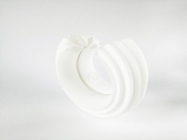 Bracciale firmato Nobahar Design, collezione La Rinascita del Loto, in polvere di Nylon