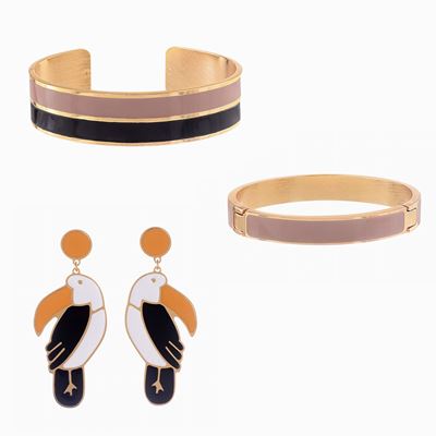 Lotto Composto da Due Bracciali e un Paio di Orecchini, Firmati Francesca Bianchi Design