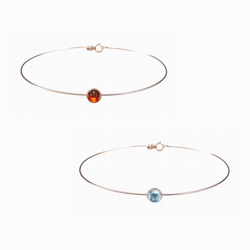 Lotto Composto da Due Bracciali Firmati Philo Milano