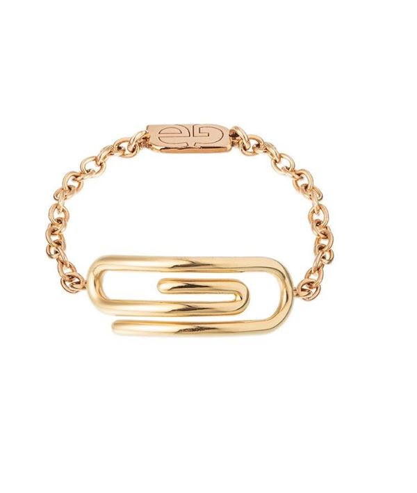Anello a catena morbida, firmato Gi&#242;Elle, collezione Paper Clip