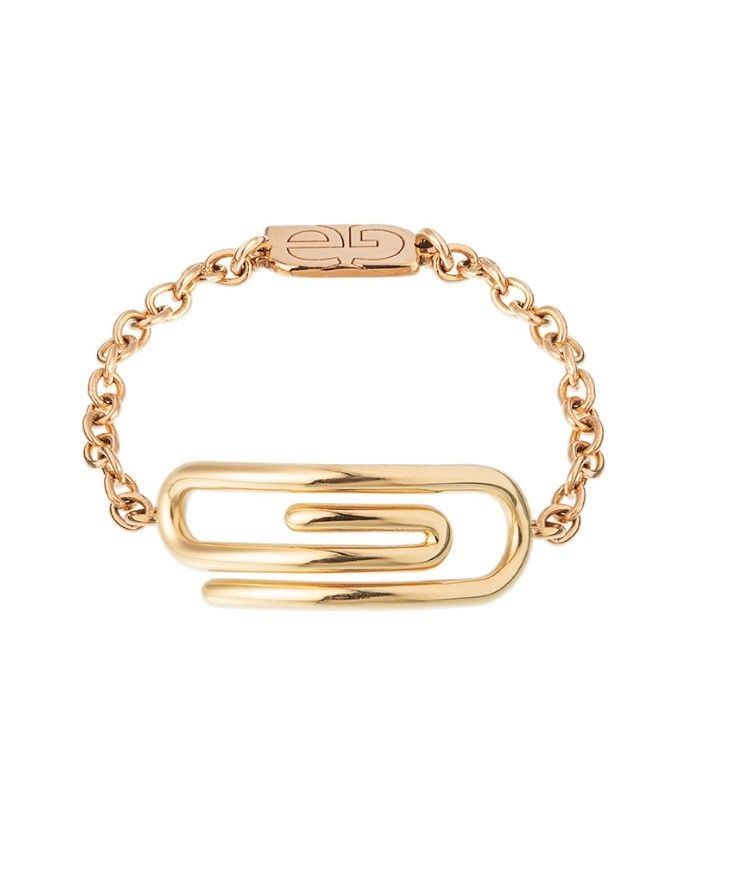 Anello a Catena Morbida, Firmato Giòelle, Collezione Paper Clip