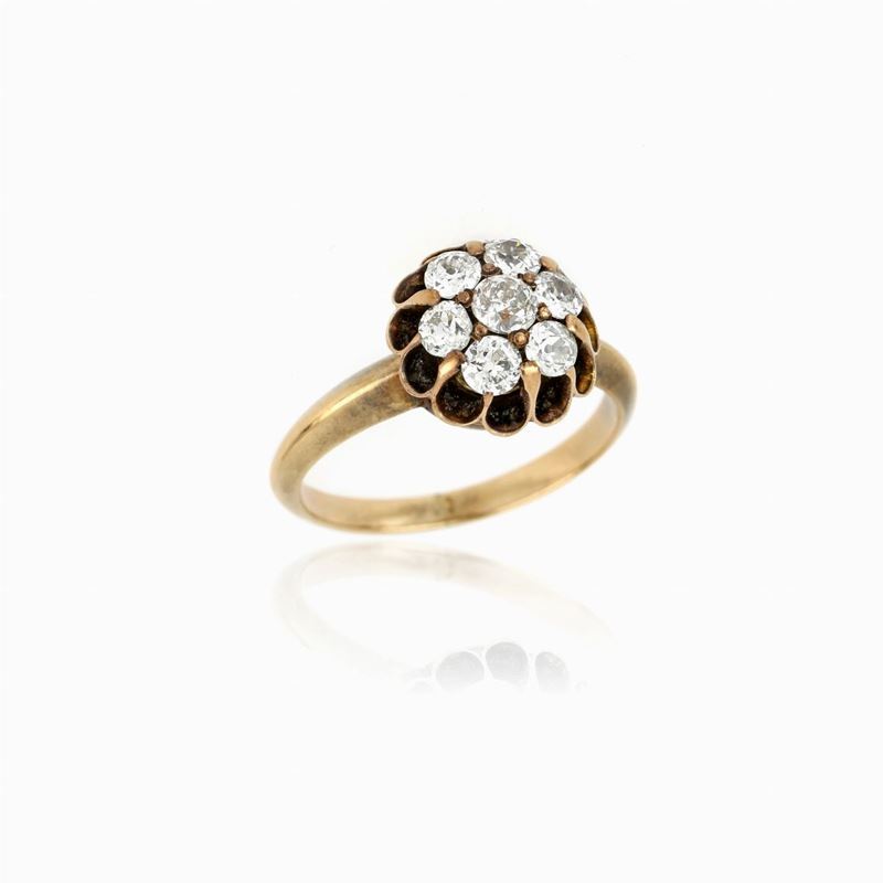 Anello in Oro Rosa e Diamanti
