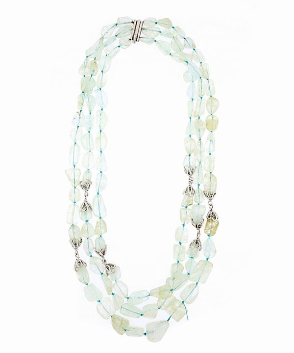 Collana acquamarina