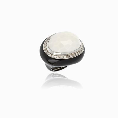Anello con Agata Bianca
