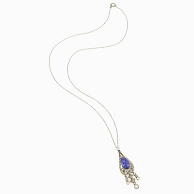 Collana con Zaffiro Cangiante