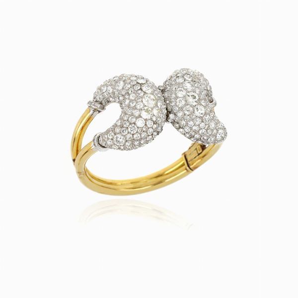 Bracciale importante con diamanti old cut