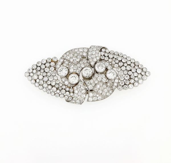 Spilla platino con diamanti