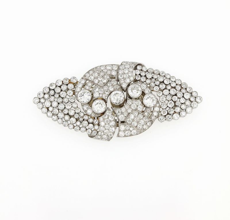 Spilla Platino con Diamanti