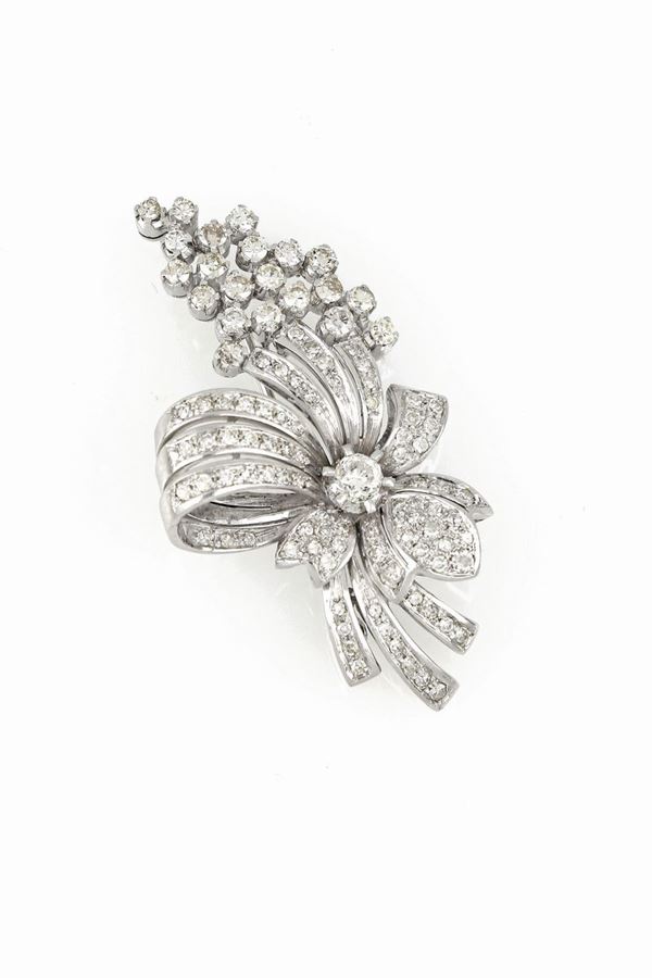 Spilla con diamanti