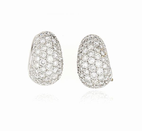 Orecchini con diamanti   - Auction ASTA LIVE DICEMBRE - Faraone Casa d'Aste
