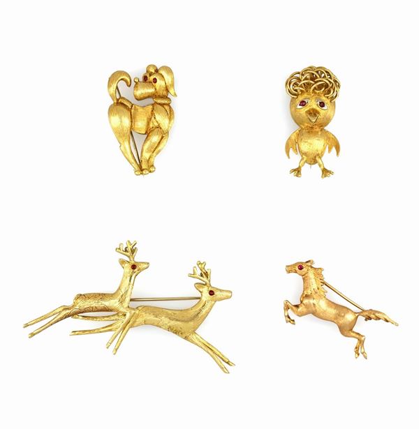 Spille animalier  - Auction OTTOBRE - Faraone Casa d'Aste