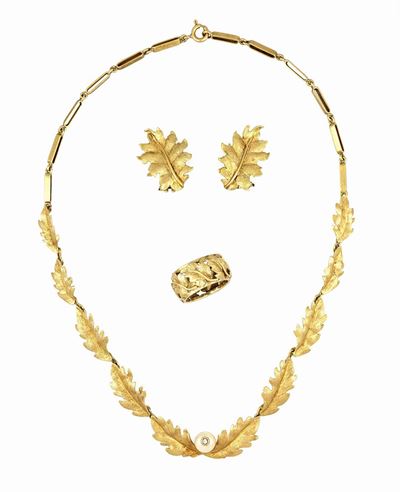 Parure Foglie in Oro