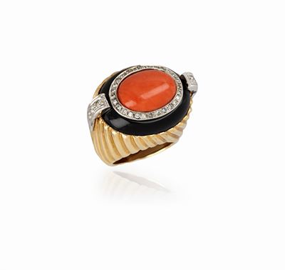 Anello con Corallo