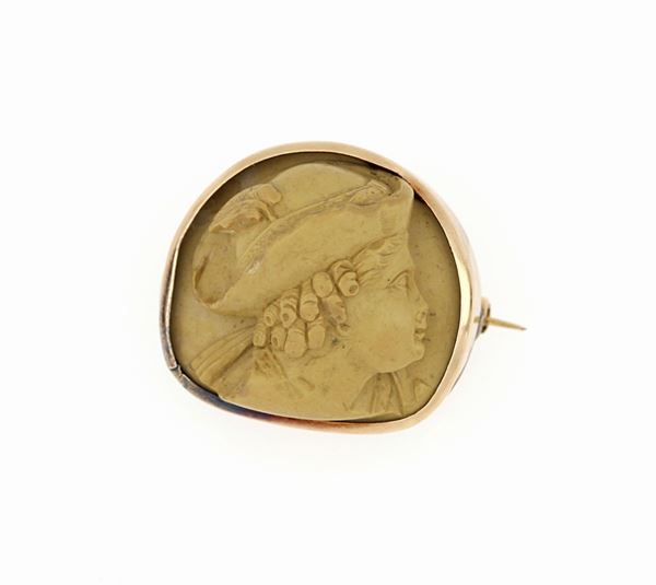 Spilla con cammeo  - Auction ASTA LIVE DICEMBRE - Faraone Casa d'Aste