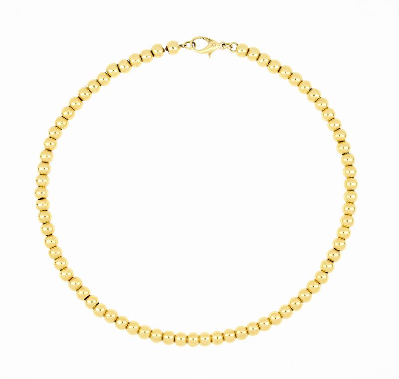 Collana Sfere in Oro