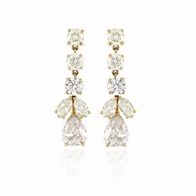 Orecchini Floreali con Diamanti
