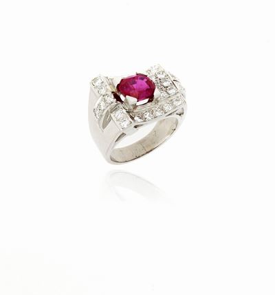 Anello con Rubino Birmano