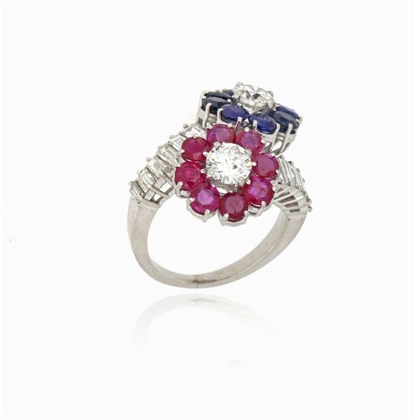 Anello contrari&#232; fiori