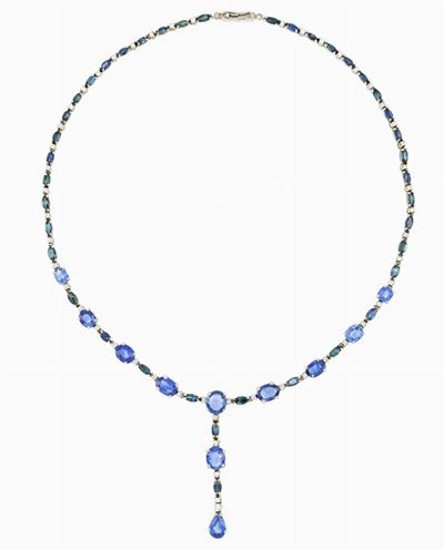 Collier con Zaffiri e Diamanti