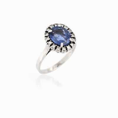 Anello Margherita con Zaffiro