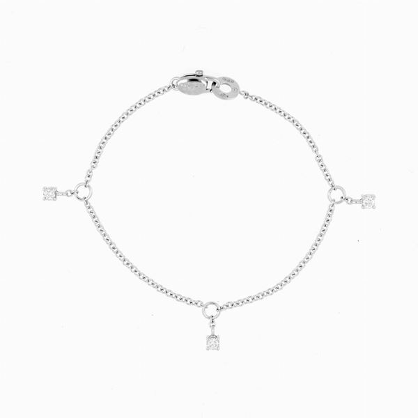 Bracciale firmato Salvini con diamanti pendenti