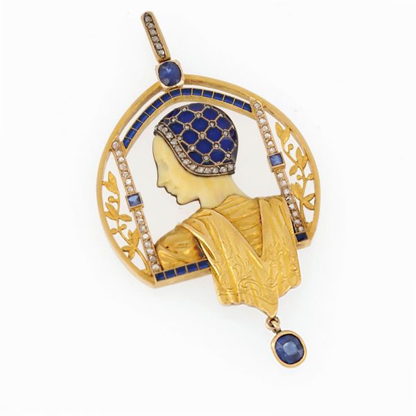 Pendente Masriera HS, 1910  - Auction GIOIELLI E OROLOGI  XX SECOLO - Faraone Casa d'Aste