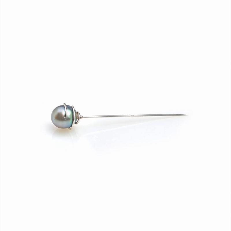 Spilla con Perla Tahiti