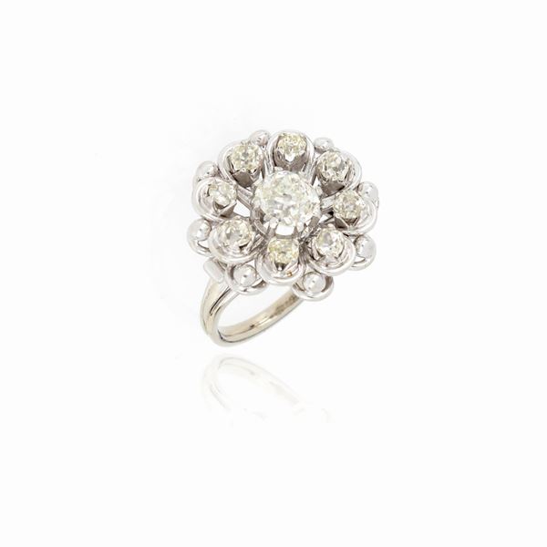 Anello a fiore  - Asta GIOIELLI E OROLOGI - Faraone Casa d'Aste