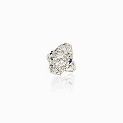 Anello in Platino con Diamanti