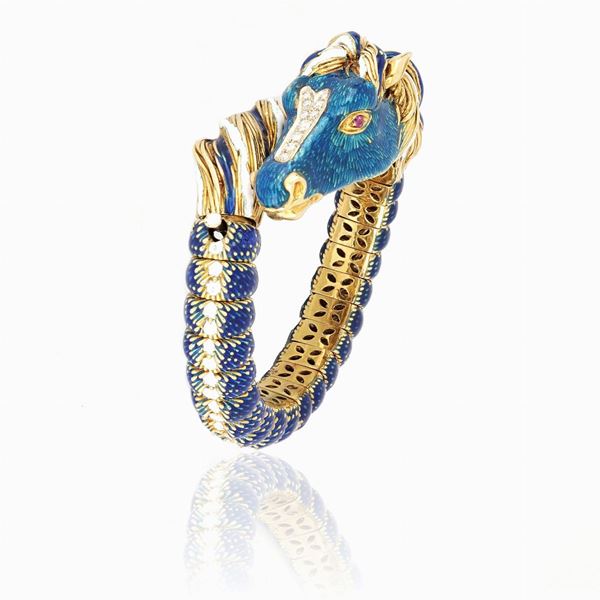 Bracciale firmato Frascarolo  - Asta GIOIELLI E OROLOGI  XX SECOLO - Faraone Casa d'Aste