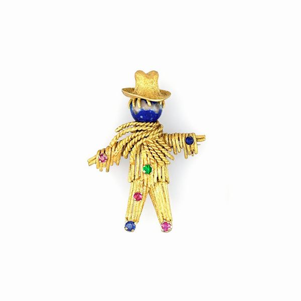 Spilla spaventapasseri  - Auction GIOIELLI E OROLOGI - Faraone Casa d'Aste