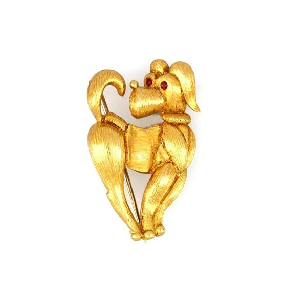 Spilla cane  - Asta GIOIELLI E OROLOGI - Faraone Casa d'Aste