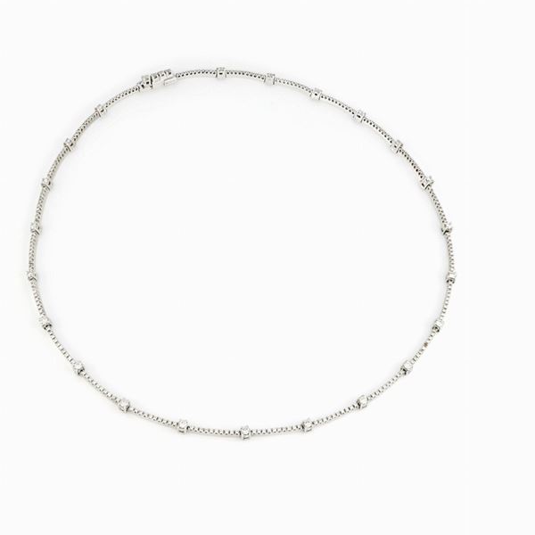 Collana tennis con diamanti