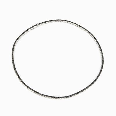 Collana Tennis con Diamanti Neri