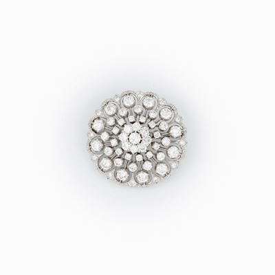 Spilla Traforata con Diamanti