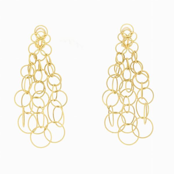 Buccellati : Orecchini pendenti collezione Hawaii firmati Buccellati  - Asta GIOIELLI E OROLOGI  XX SECOLO - Faraone Casa d'Aste