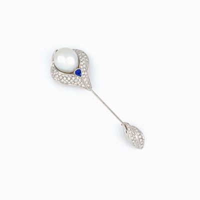 Spilla da Giacca con Perla Coltivata South Sea